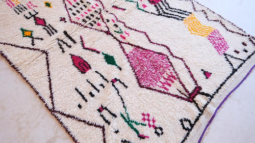 AFK Living vloerkleed Berber - handgemaakt - Wol - 140 cm x 200 cm