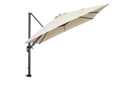 Hawaii parasol - 300x300 cm - carbon black - ecru - vtwonen shop