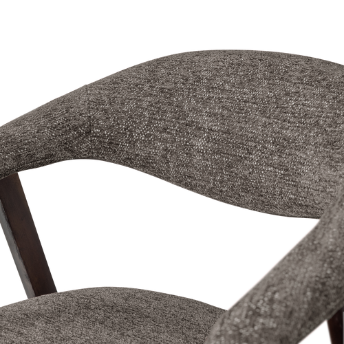 WOOOD eetkamerstoel armleuning grijs Avar - Set Van 2 - 77x60x60
