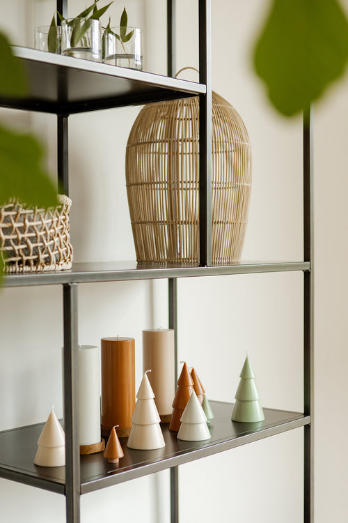 Originalhome dennenboom kaars - beigegrijs -  M - set van 2 - vtwonen shop