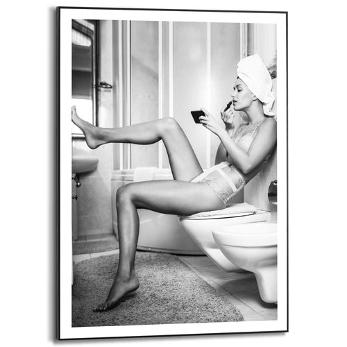 Reinders Getting Dressed schilderij -  zwart - slaapkamer - 70x50cm