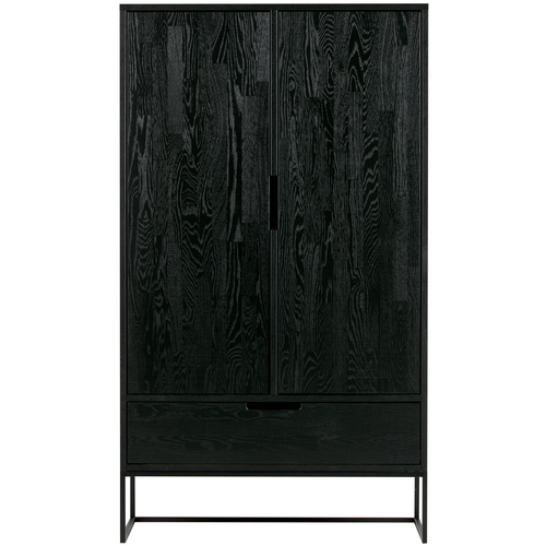 WOOOD 2-deurs kast Silas - Essen - Blacknight - 149x85x35 - vtwonen shop