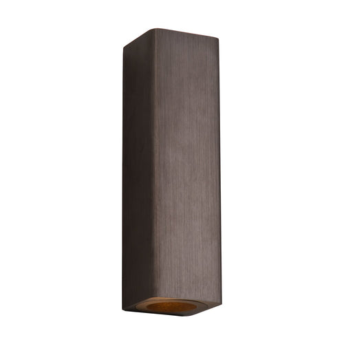Atmooz wandlamp Bertrix - geborsteld brons - Ø 4,5 x H 16 cm - geïntegreerde led