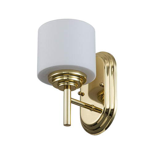 Elstead Feiss Malibu Wandlamp Gepolijst Messing, IP44