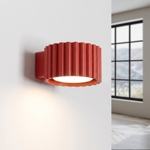 Sollux Lighting Wandlamp AURA rood Gx53 - 10x12x6cm