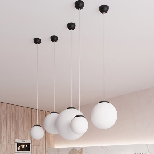 Sollux Lighting Hanglamp UGO 30 zwart - 30x30x120cm