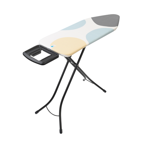 Brabantia Strijkplank C, 124x45 cm, solide strijkerhouder - Spring Bubbles