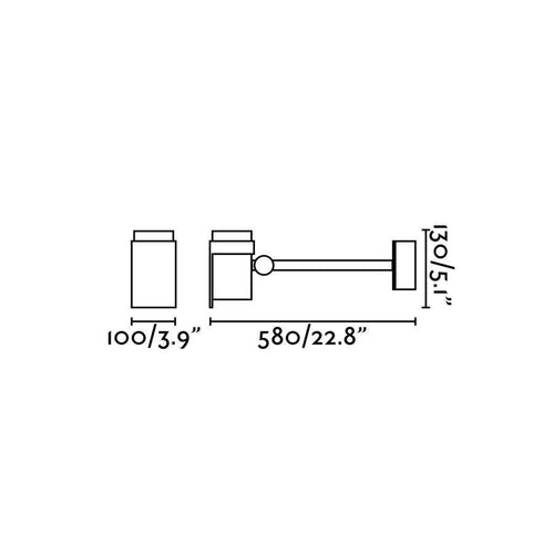 Faro Foc-2 - LED Outdoor Wandspot Donkergrijs IP65