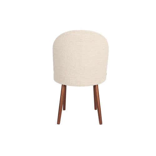 Dutchbone Barbara Eetkamerstoelen Bouclé Beige - Set van 2