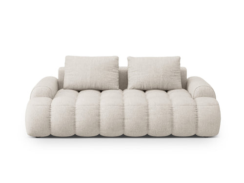 Cosmopolitan Design Bank Linz 3-zits, structurele stof beige - 100x200x84cm