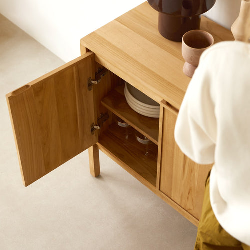 Tikamoon  Teakhouten buffetkast 160 cm - Naturel