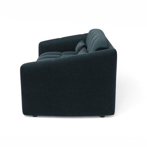 Sia Home - Dunlopillo slaapbank 140 cm NORA - fluweel pauwblauw 225cm