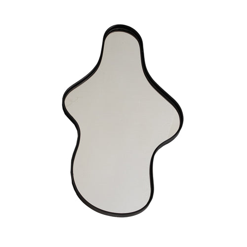 Giga Meubel Spiegel Dory - Organisch - Zwart - 110cm