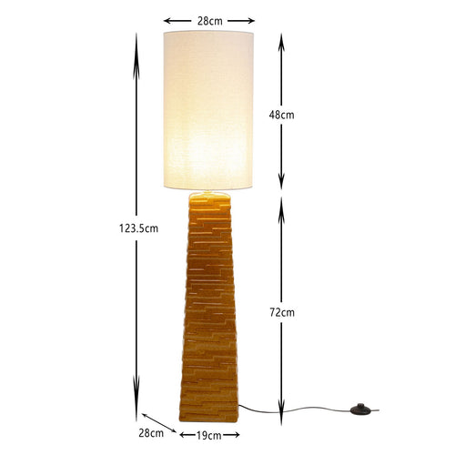 Kare Design Vloerlamp Siena oranje 124cm