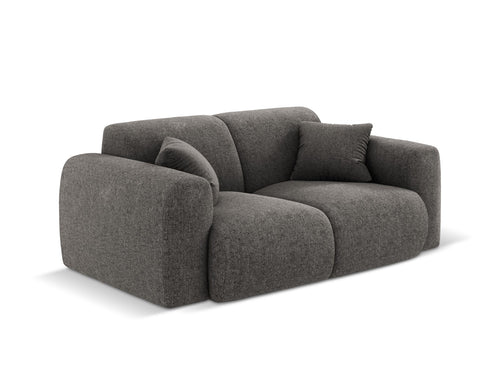 Cosmopolitan Design Bank Nolio 2-zits, chenille, grijs - 95x170x72cm