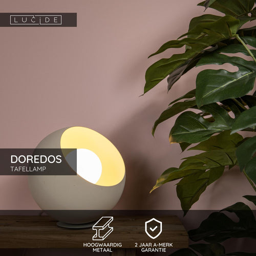 Lucide tafellamp DOREDOS - 1xE27 - Beige