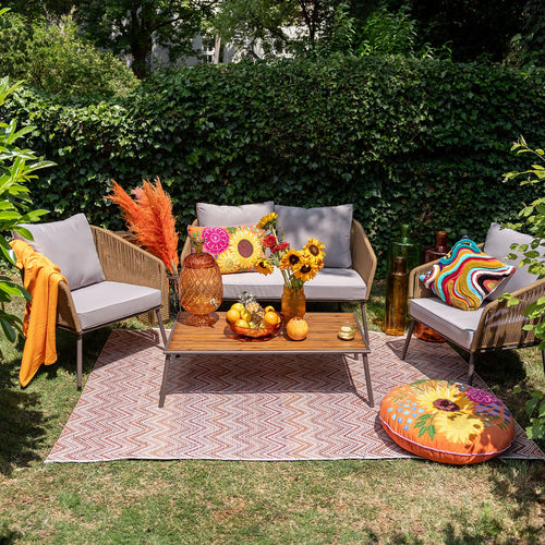 Kare Design Vloerkleed Zigzag rood 230x160cm