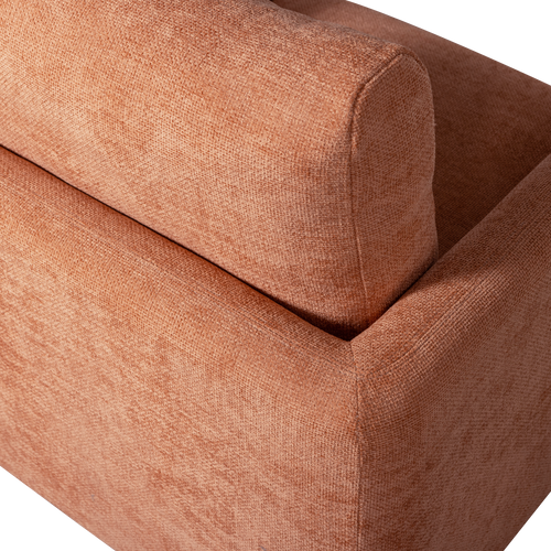 WOOOD draaibare fauteuil Oscar - Chenille - Salmon - 64x78x79 - vtwonen shop