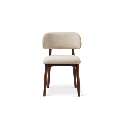 Set van 2 stoelen Evan chenille beige - 51x49.5x77cm