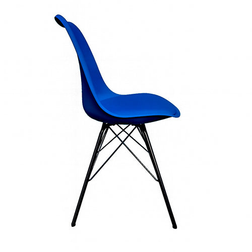 Kick kuipstoel Metal Luuk - Donkerblauw