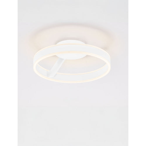 Nova Luce BIANCO Geïntegreerde LED-plafondlamp, halfverzonken, zandwit, Triac dimbaar, 28W 2010lm, 2700-3000-4000K kleurtemperatuur.