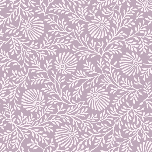 ESTAhome behang vintage bloemen lila paars - 50 x 900 cm - 131515 - vtwonen shop