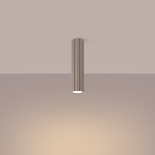 Sollux Lighting Plafondlamp KARBON 30 taupe - 6,5x6,5x30cm