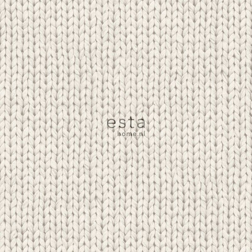 ESTAhome behang breisel beige - 53 cm x 10.05 m - 137720
