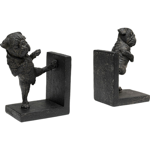 Kare Design Boekensteun honden zwart (2/Set) - vtwonen shop