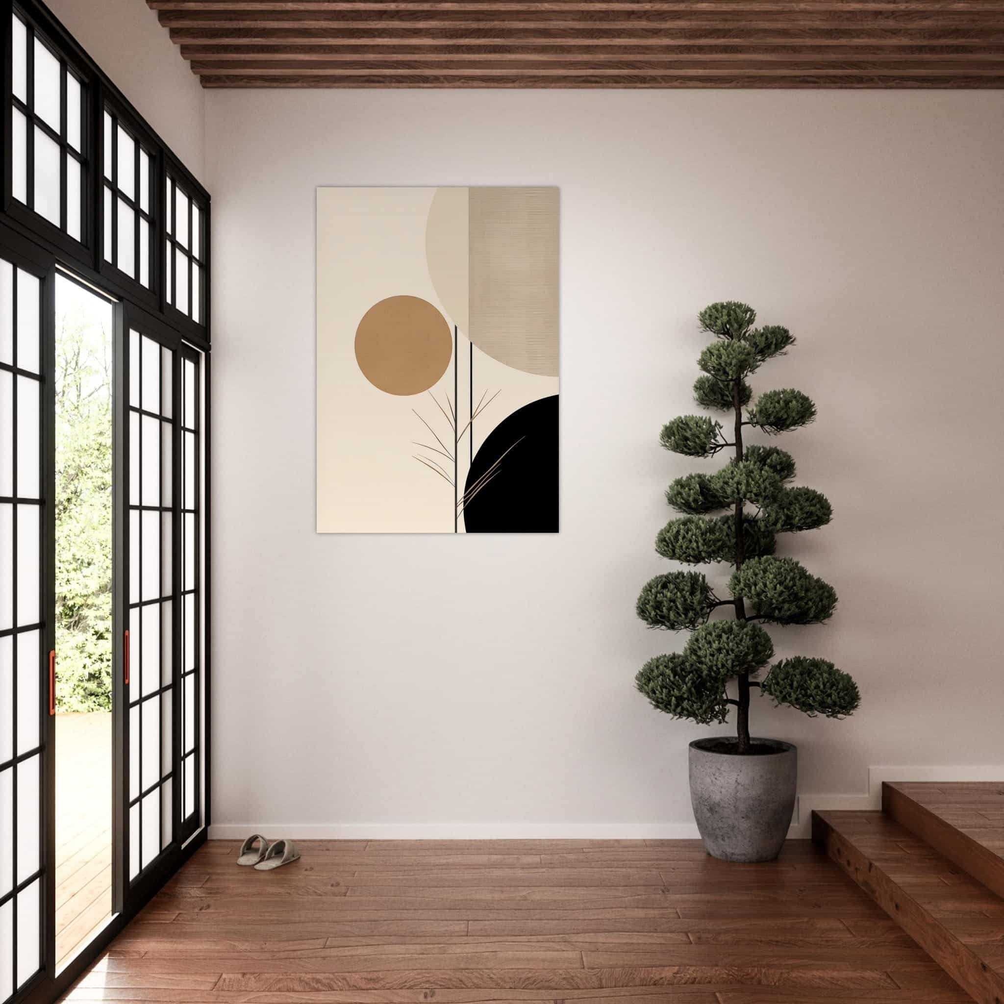 フォトアート Artfulprints Poster Japandi abstract II - 70x100 cm - Meerkleurig