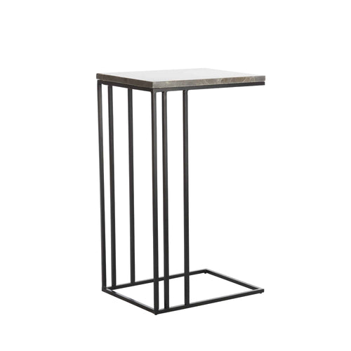 Light & Living bijzettafel Roshan - zwart - 41x31x66cm