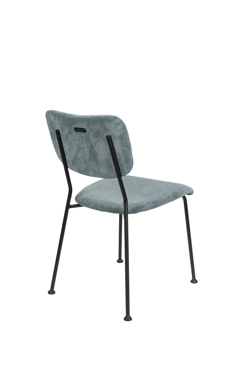 Zuiver Benson Eetkamerstoelen Grijs/Blauw - Set van 2 - vtwonen shop