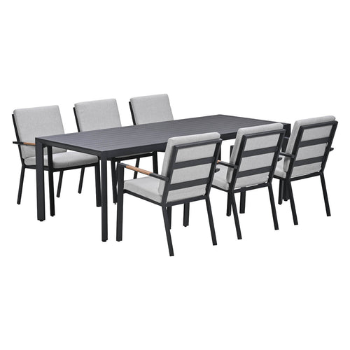 Garden Impressions Tuinset Kasper stapelbaar 7-delig - donker grijs