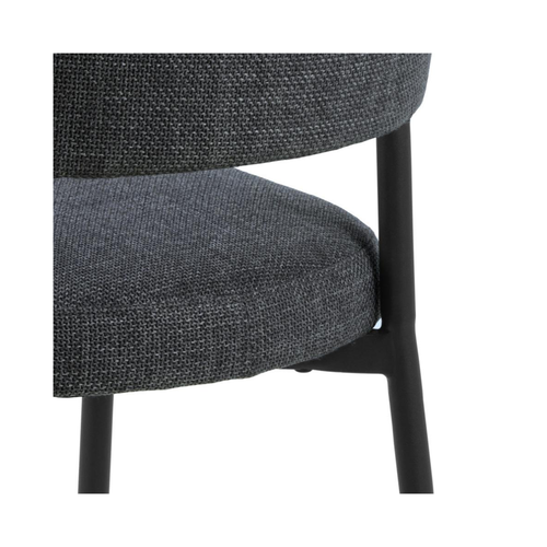 Rebellenclub Eetkamerstoel Eldor - Set Van 2 - Donker Grijs - vtwonen shop