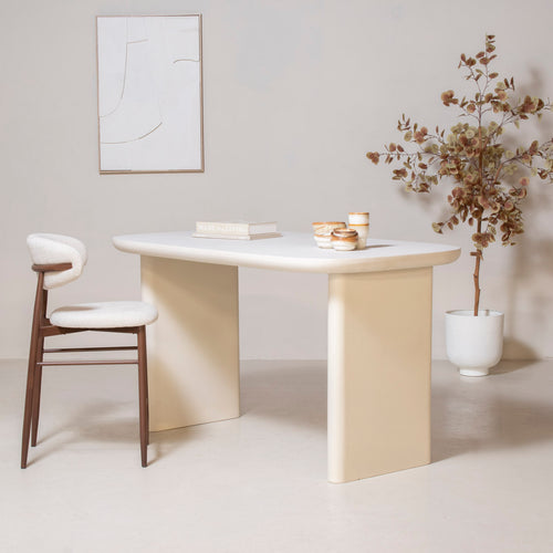 Giga Meubel Countertafel Maya - Beige Composiet - 160x90x90cm