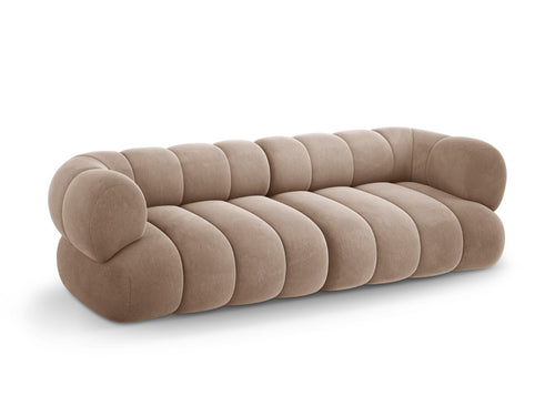 Cosmopolitan Design Bank Koge 4-zits, flueel donkerbeige - 95x240x70cm