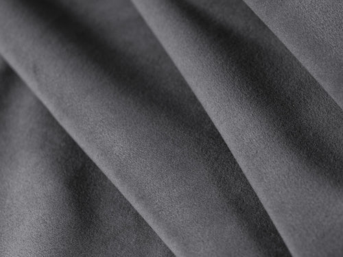 Cosmopolitan Design Panoramische hoekbank links Nolio 6-zits, flueel donkergrijs - 252x342x72cm