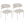 Furnhouse eetkamerstoel Diana - Crème wit - Stof (Bouclé) - Set van 2