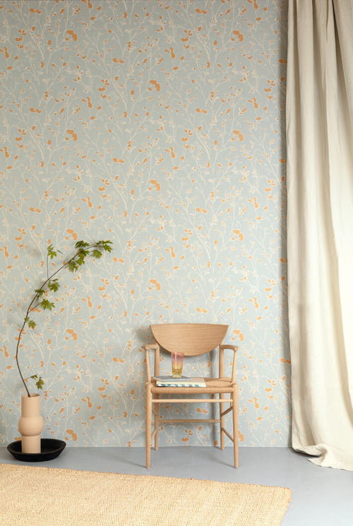 Masureel behang bloemen groen - 53 cm x 10.05 m - 631981 - vtwonen shop