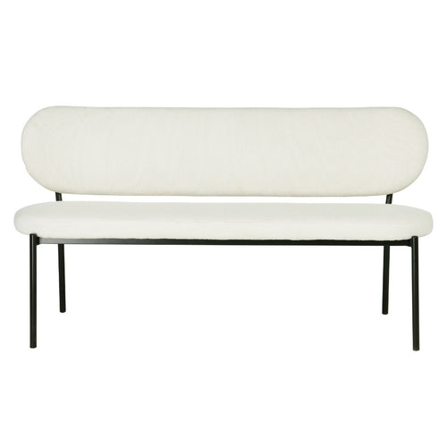 Giga Meubel Eetkamerbank Maddie - Stof - Beige - 160cm - vtwonen shop