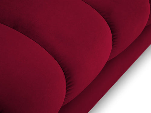 Cosmopolitan Design rechter chaise longue Bali flueel, rood - 185x102x75cm