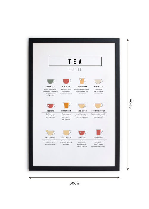 Zwarte lijst met kader 40x30 thee - vtwonen shop