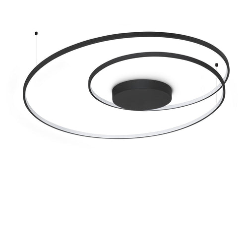 Ideal Lux OZ Geïntegreerde LED-plafondlamp, zwart, 8300lm, 3000K