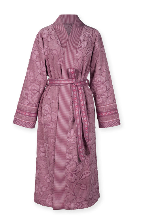 Pip Studio Badjas Jasmin Jacquard - S - Licht roze