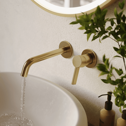 LOMAZOO inbouw wastafelkraan Velar - muurkraan - goud
