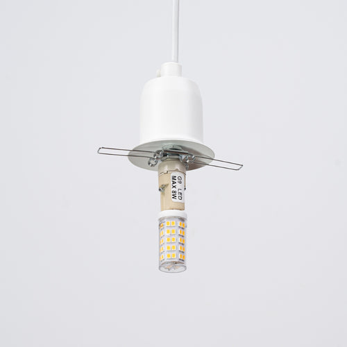 Sollux Lighting Hanglamp HYPERION 1 wit - 20x20x125cm