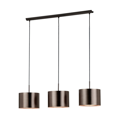 Stars of Light hanglamp Saganto 1 - 3-lichts - e27 - bruin/koperkleurig