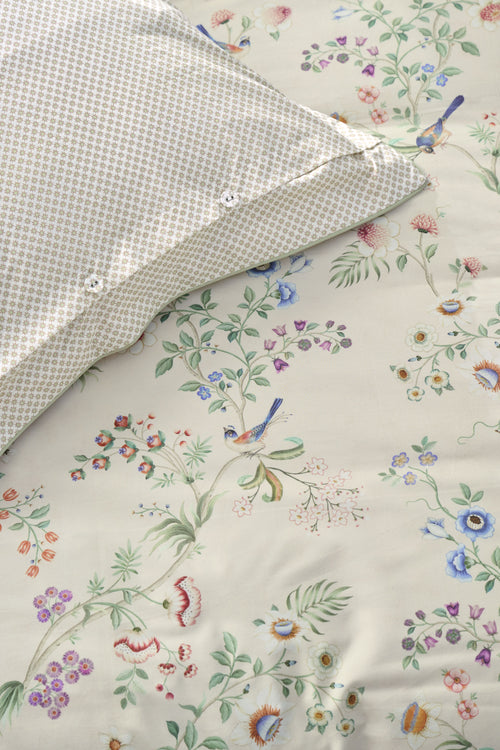 Pip Studio Dekbedovertrek Lotus Lullaby - 260 x 200/220 cm - Gebroken wit