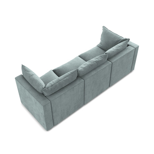 LaMiaSofa 3-zits bank Ravenna - textuurstof - jeans - 255x90x77