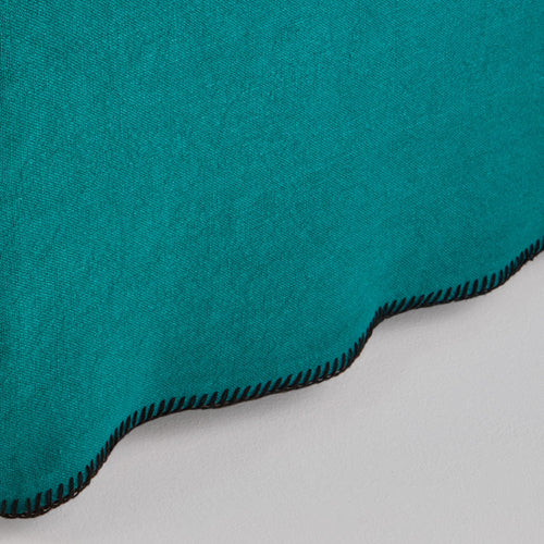 Madura Hoes voor boxspring Nino lagune en zwarte slinger 180x200 cm